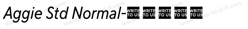 Aggie Std Normal字体转换